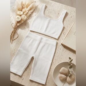 Zara Seamless Top and Biker Shorts